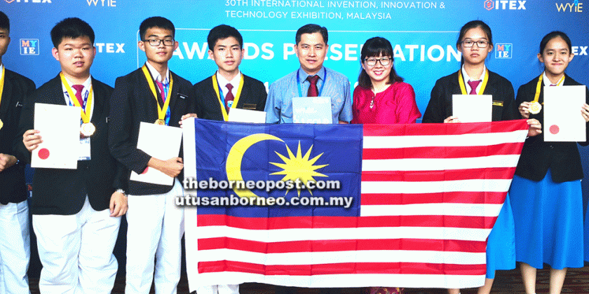 SMK Tinggi Sarikei wins two gold medals at 3rd WYIE in KLCC