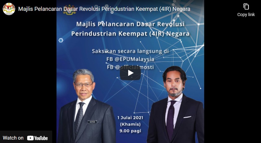 Majlis Pelancaran Dasar Revolusi Perindustrian Keempat (4IR) Negara