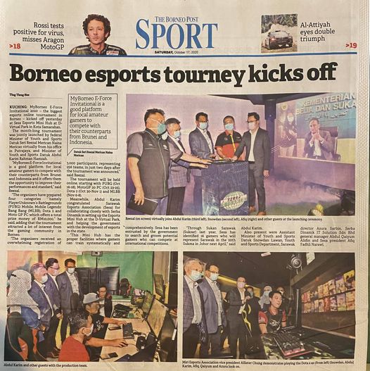 “MyBorneo E-Force Invitational is a good platform for local amateur gamers to co…