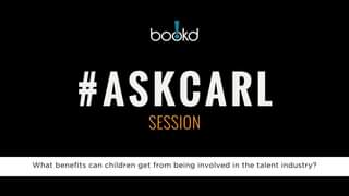 #askcarl anything about the industry or your career.  Book any of the studio sho…