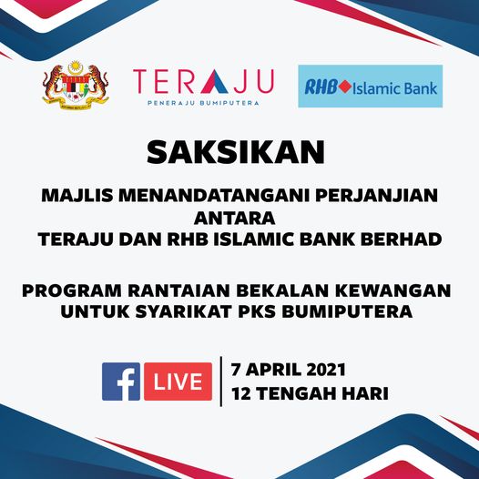 Mari sama-sama saksikan Majlis Menandatangani Perjanjian Antara TERAJU dan RHB I…