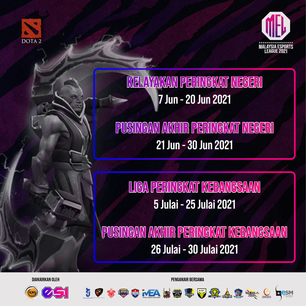 Pendaftaran DOTA 2 untuk MEL2021 Peringkat Negeri Sarawak kini dibuka !!
Sila da…