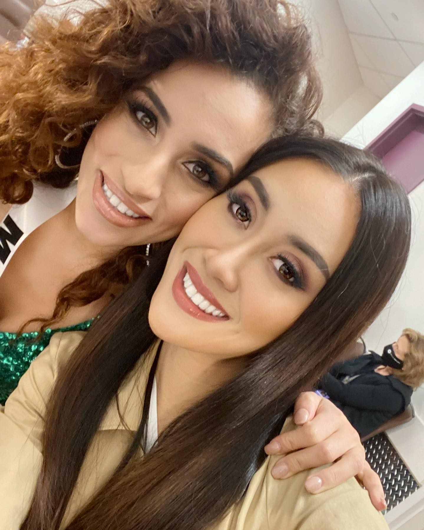 Backstage @missuniverse moment with the beautiful Miss Malta @antheazammit_ 
 I …