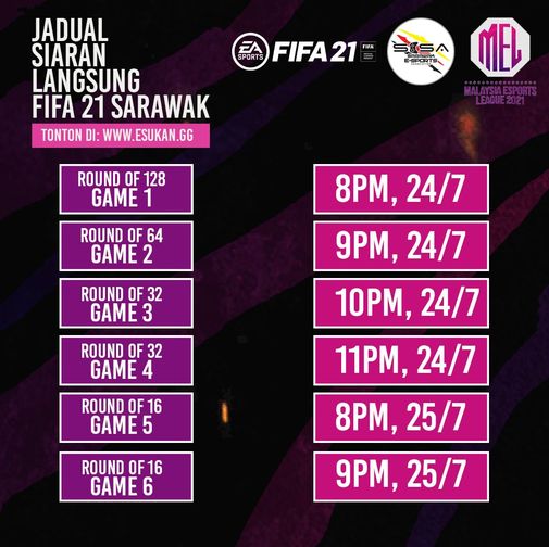 Malaysia Esports League 2021 (MEL) FIFa 21 Sarawak Qualifier