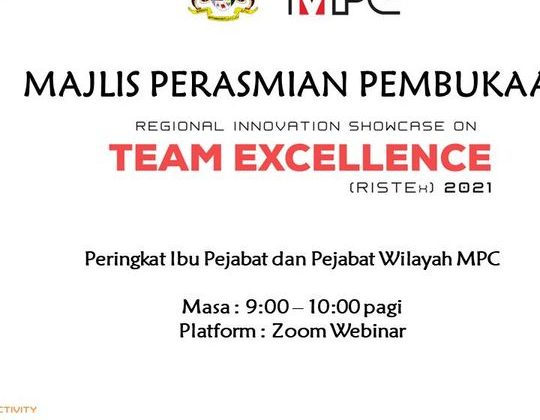 Majlis Perasmian Pembukaan RISTEx 2021