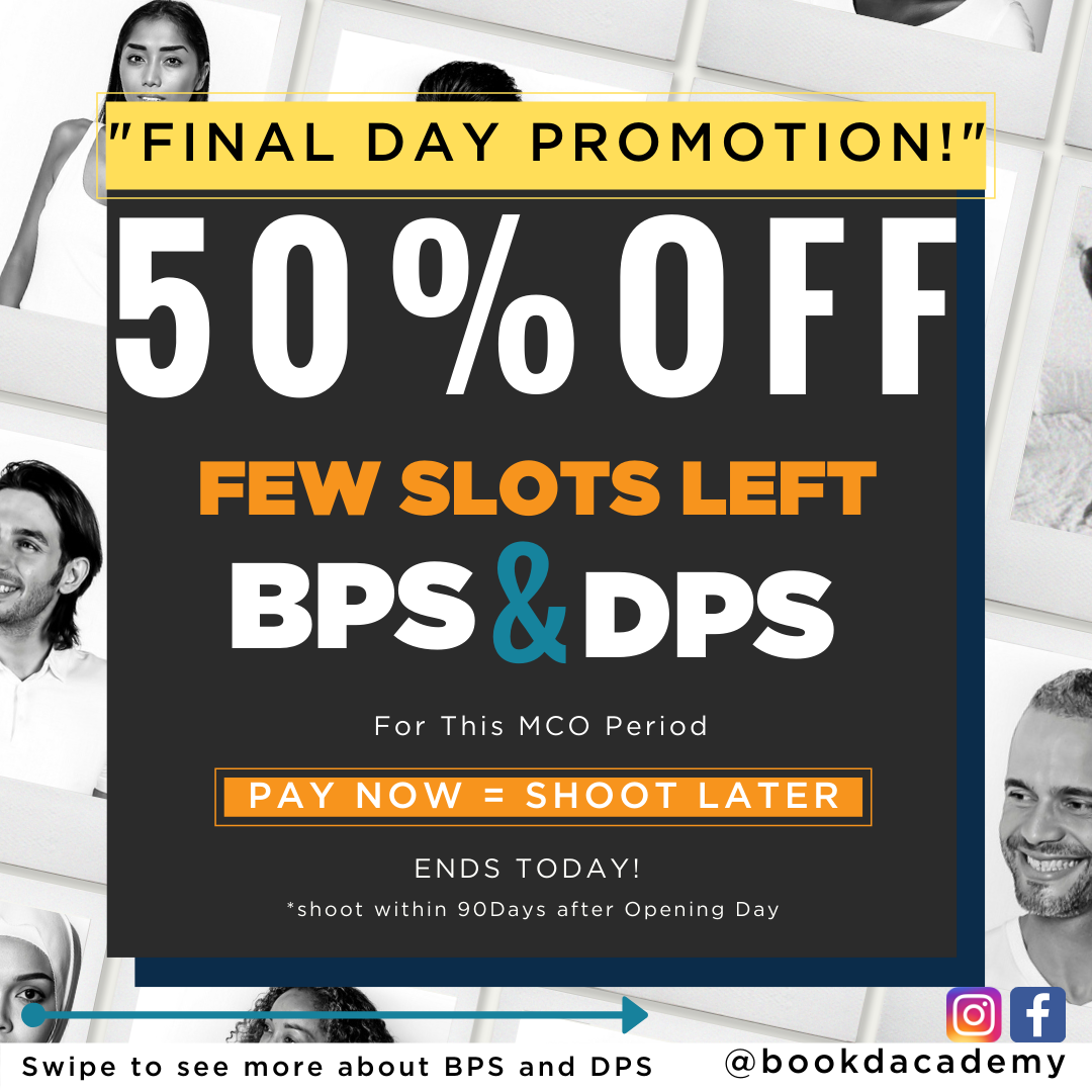 !! FINAL DAY OFFER !! 
GET 50% OFF the bookd! Academy Profile Development Shoots…