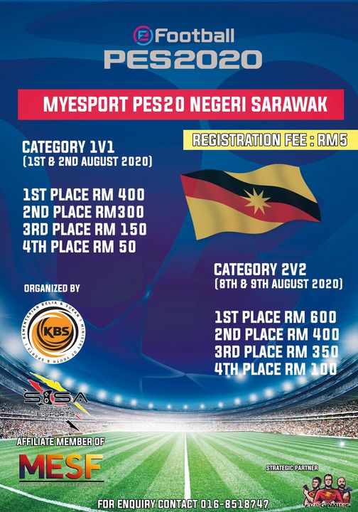 KEJOHANAN MY ESPORTS PES 20 PERINGKAT NEGERI SARAWAK.

Berita Gembira Kepada Sem…