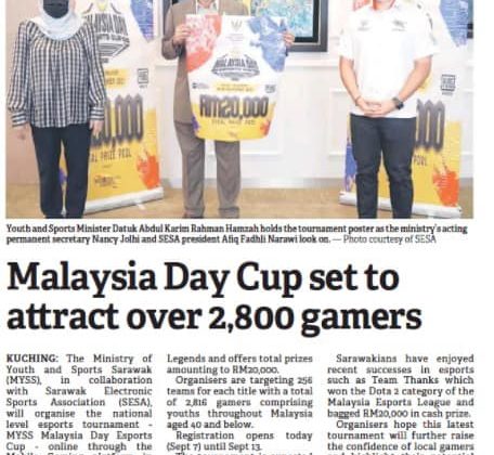 Nantikan perlawanan MYSS MALAYSIA DAY ESPORTS CUP yang akan bermula pada esok h…