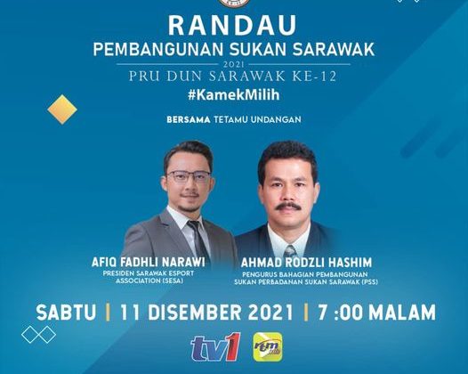 Saksikan Randau PRU DUN Sarawak Ke-12 dengan tajuk Pembangunan Sukan Sarawak ber…