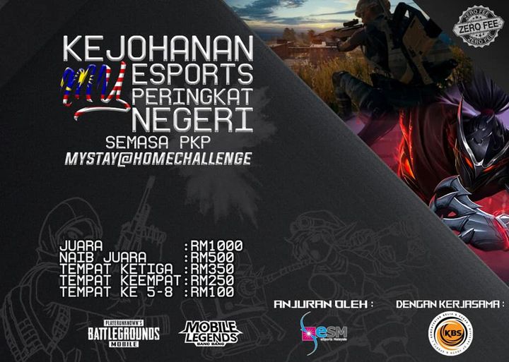 Program MyStay@HomeChallenge merupakan pertandingan esports atas talian bagi pen…